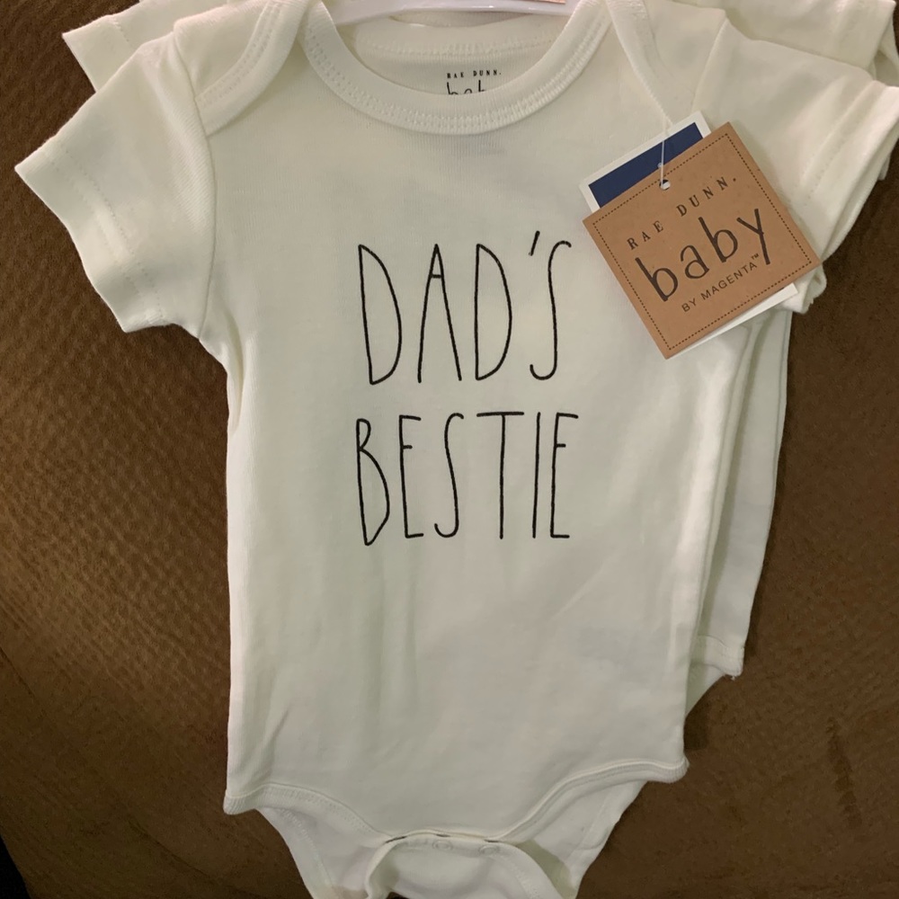 Rae Dunn Baby Onesie set